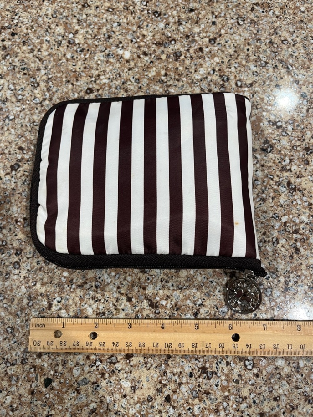 Henri Bendel Striped Brown & White Women’s Shoulder Bag - Picture 6 of 8